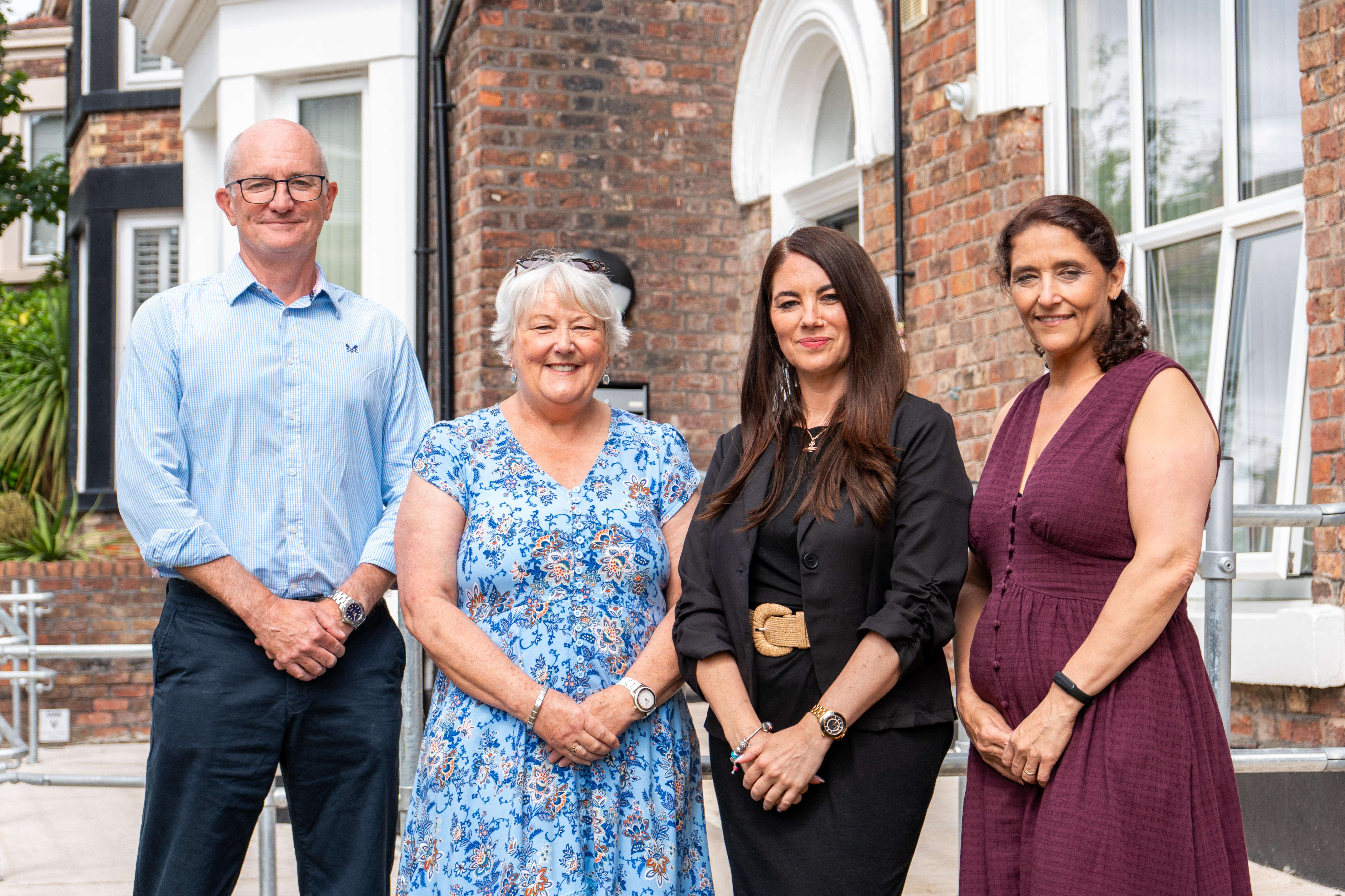 Paul McGrady, Councillor Julie McManus, Amanda Wrenn and Nicki Stadames at Kingsland Road Anniversary celebration  