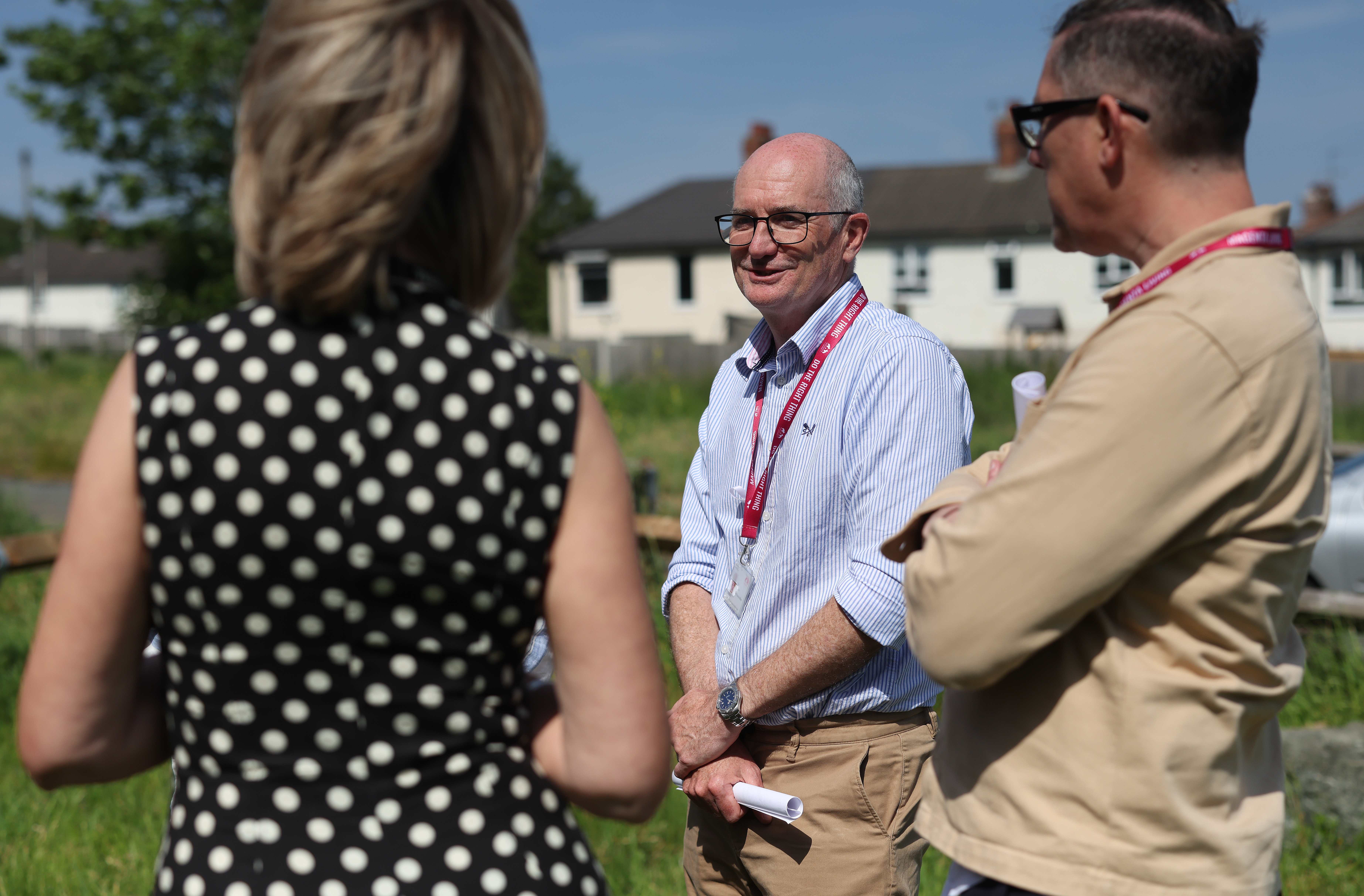 Paul McGrady at a Wirral development site