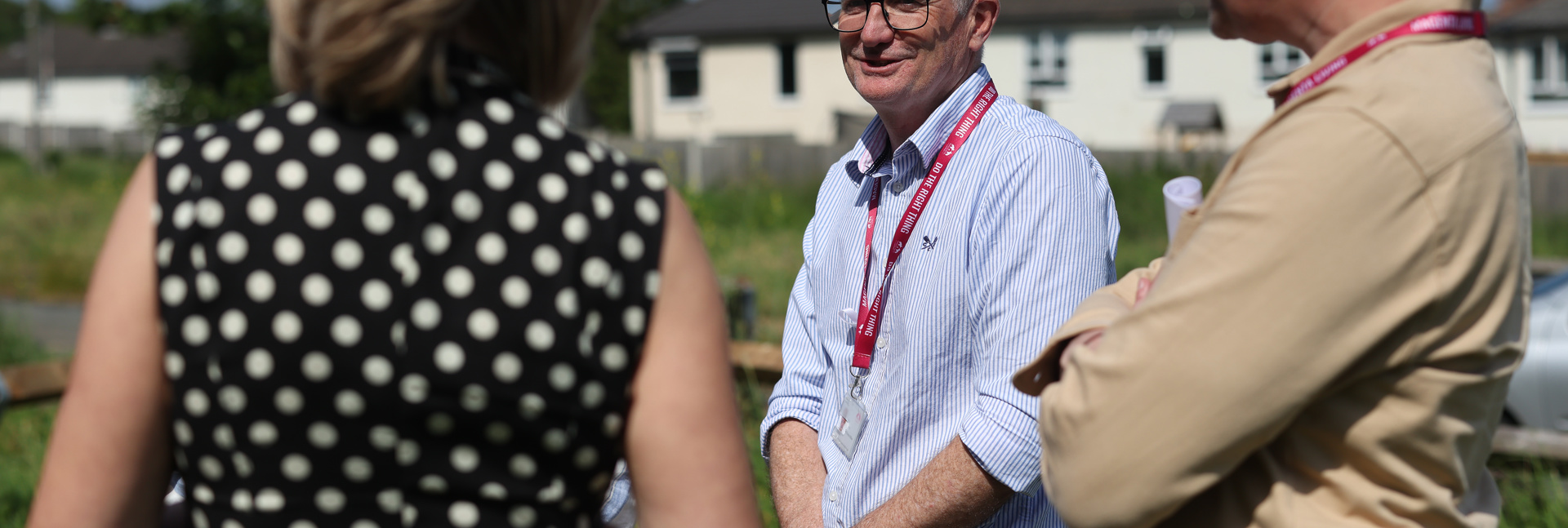 Paul McGrady at a Wirral development site